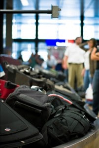 a baggage pile