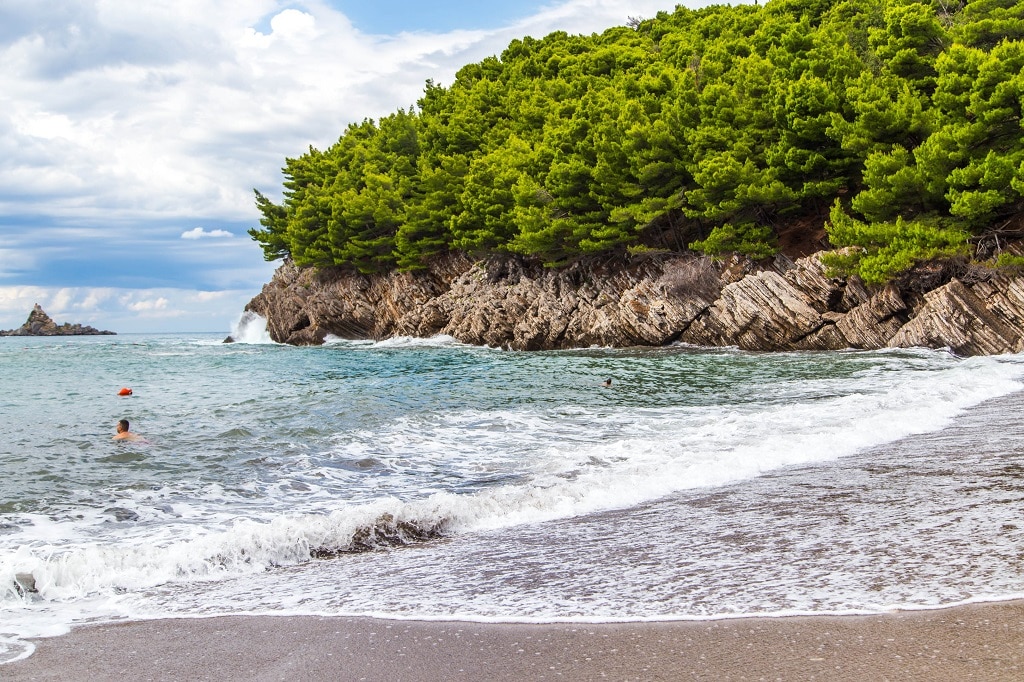 Petrovac City Beach in Beautiful Surroundings