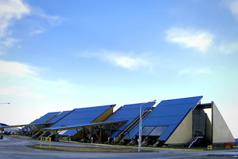 external view of the malvinas airport
