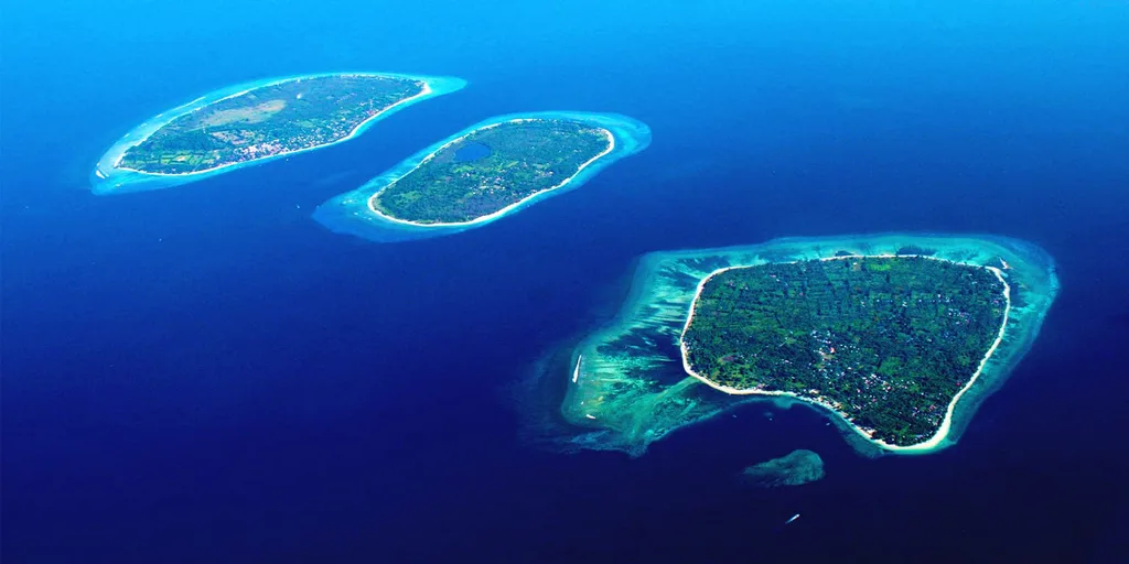 three beautiful islands of gili islands indonesia