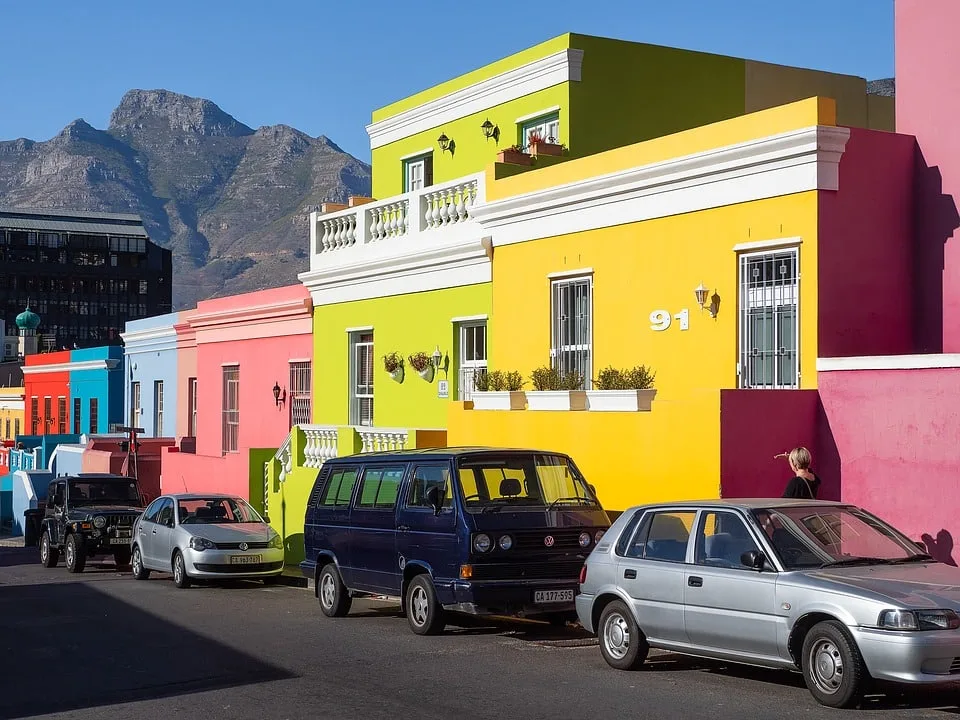 Bo-Kaap Colorful Neighborhood in Cape Town