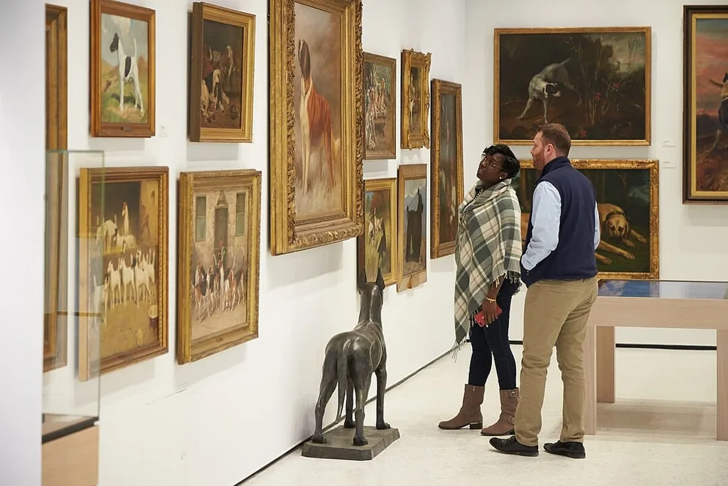 Visitors at the Museum of the Dog.