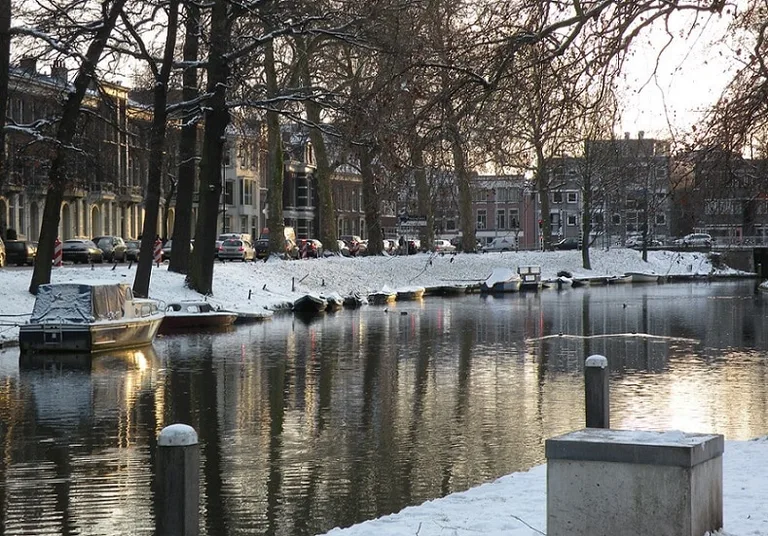Snow in Utrecht in January