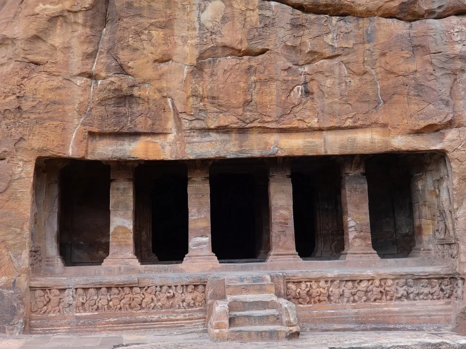 Cave Temple Complex in Badami, Karnataka