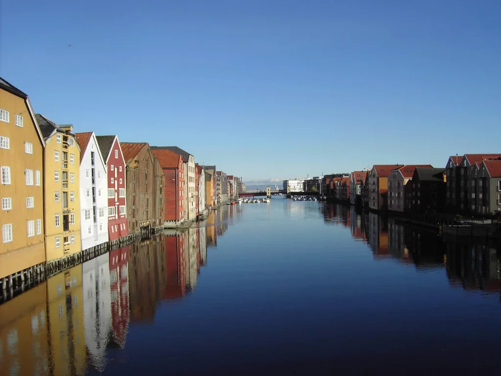 Trondheim, Old Town Bridge over Nidelva