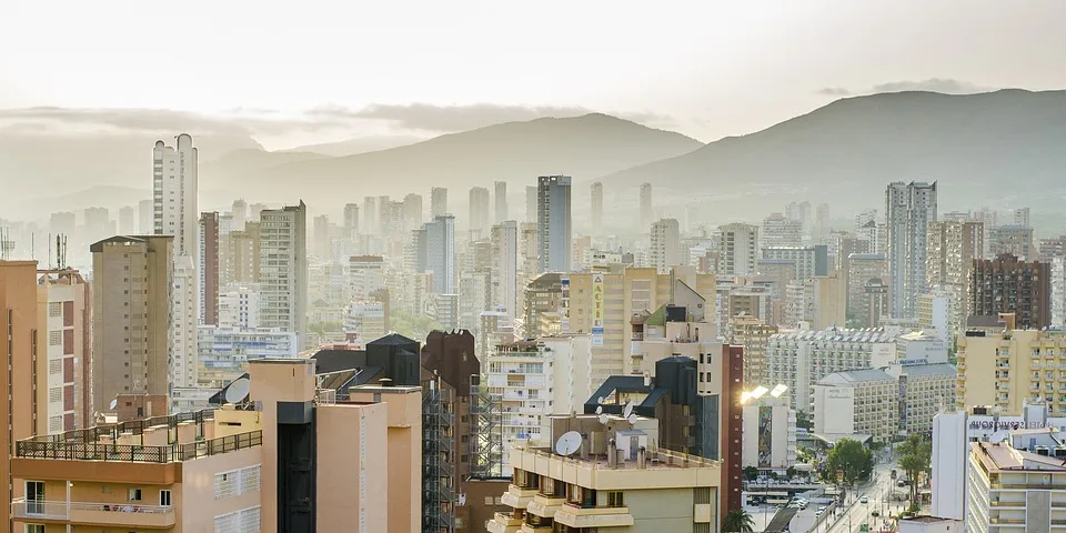 The City of Benidorm in Spain
