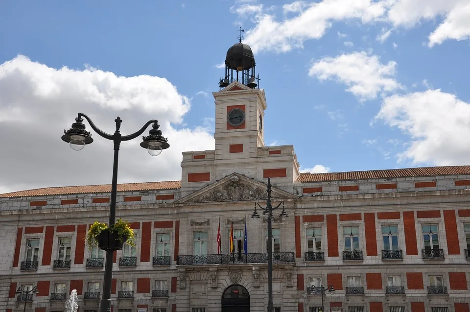 Puerta del Sol Square in Old Madrid