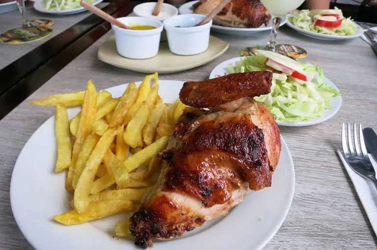 Peruvian rotisserie chicken