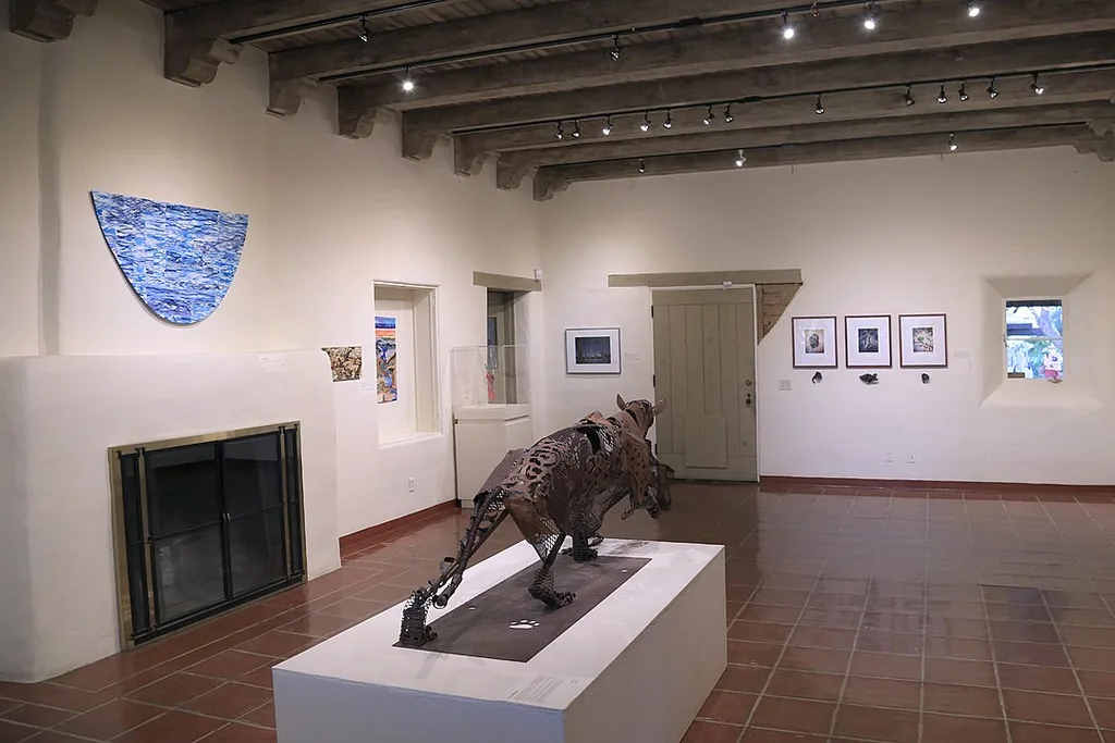 Bull sculpture from Tohono Chul art gallery.