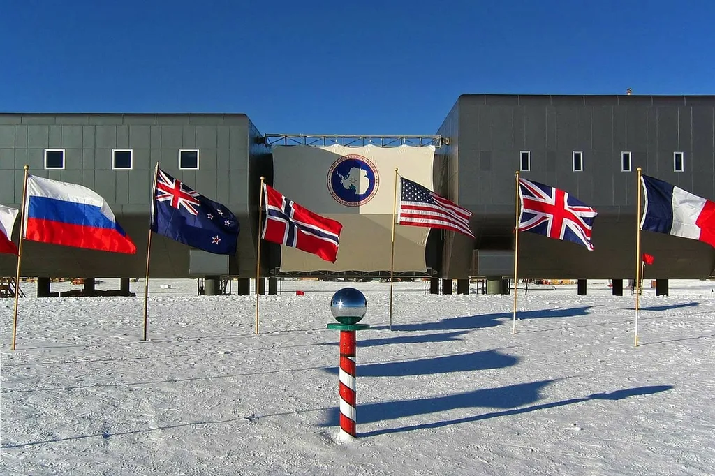 Countries that signed the Antarctic Treaty have their camps there