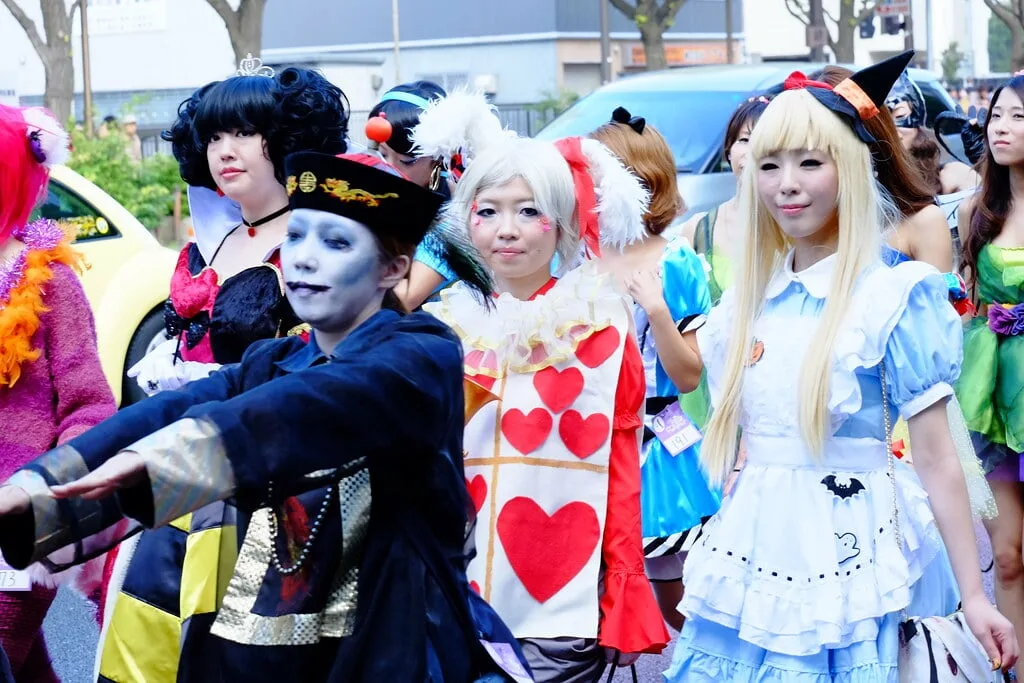 Great costumes on Halloween in Japan