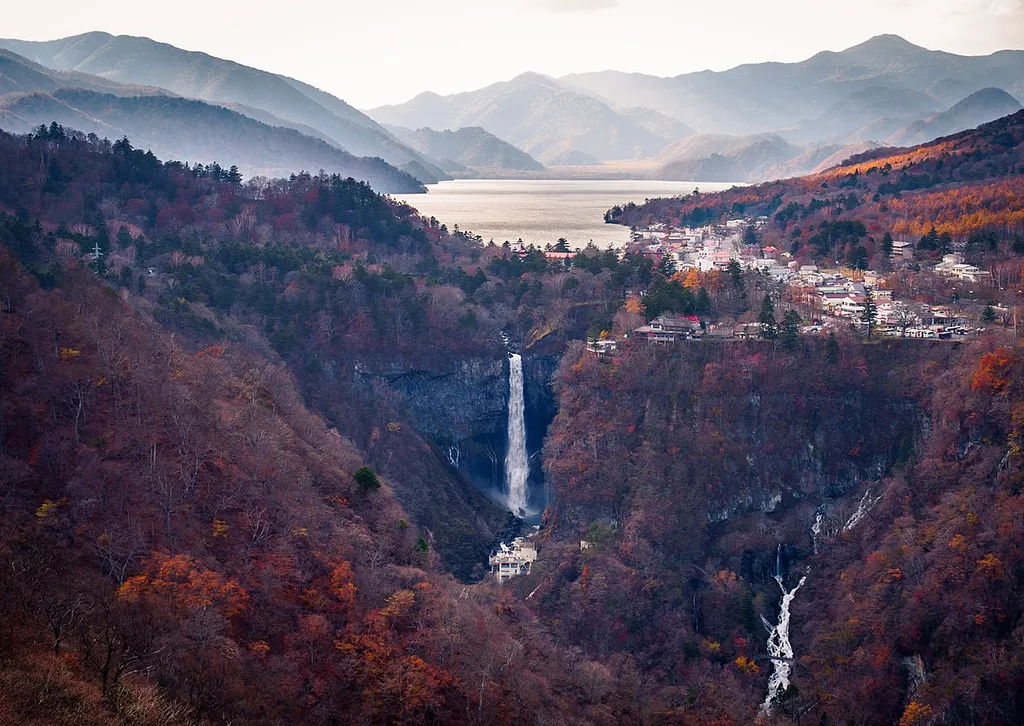 Waterfall in Nikko, Japan