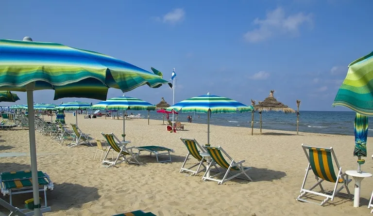 Tortoreto Lido Beach in Abruzzo, Italy
