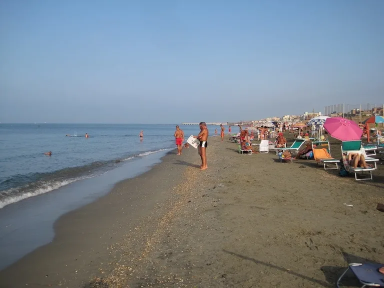 Lido di Ostia Beach in Lazio, Italy