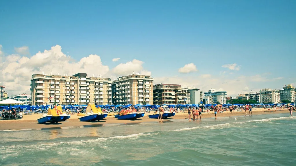 Lido di Jesolo is one of the famous beach centers close to Venice