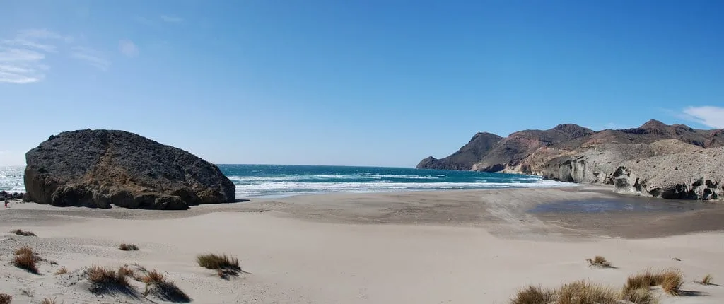 Peaceful and hidden Playa de Monsul in Almeria
