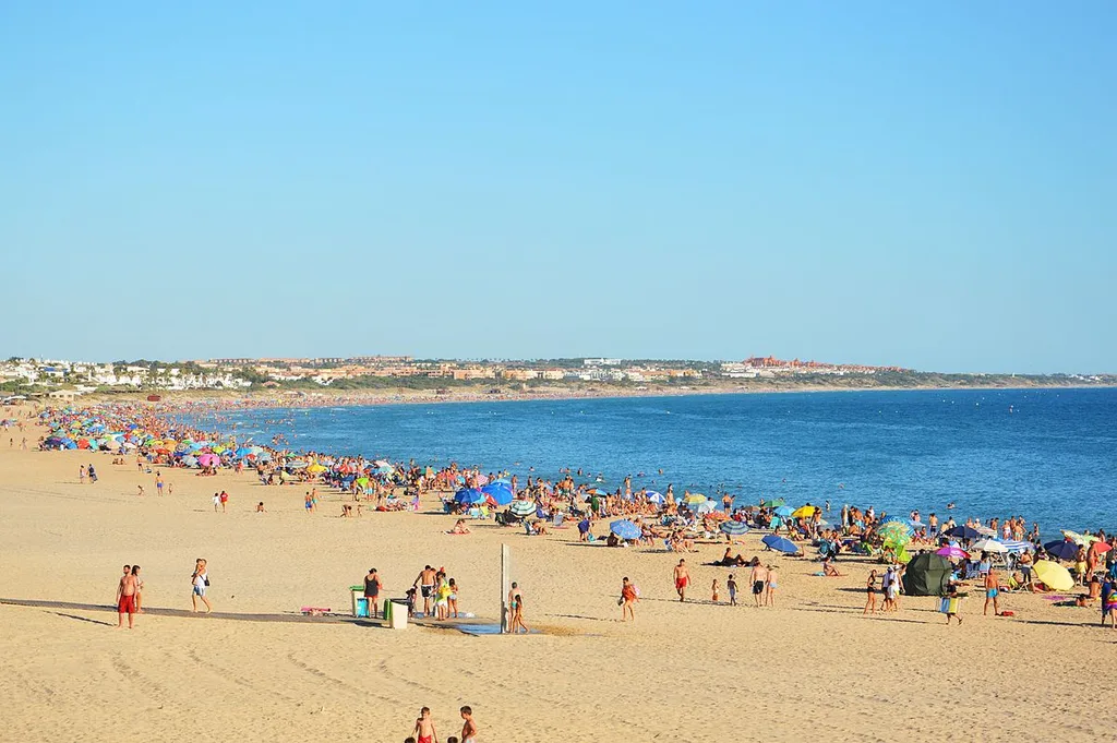 La Barrosa beach in October