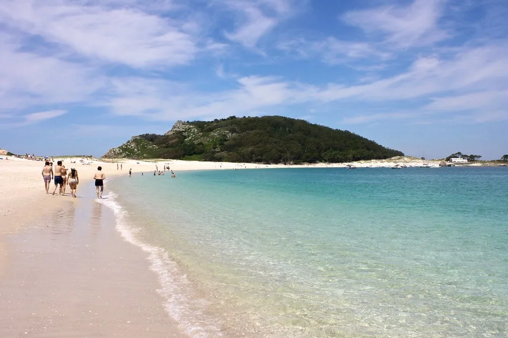 The beach of Cies Islands
