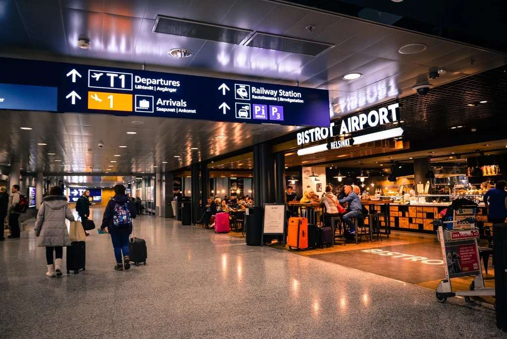 People inside the airport