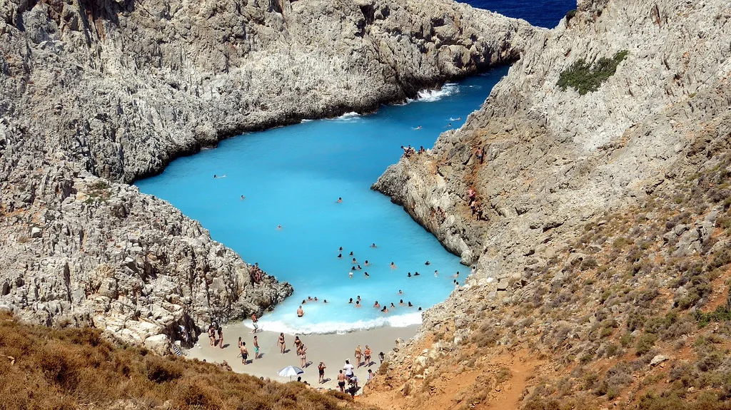 Limania beach on Crete is one of the most beautiful beaches on the island