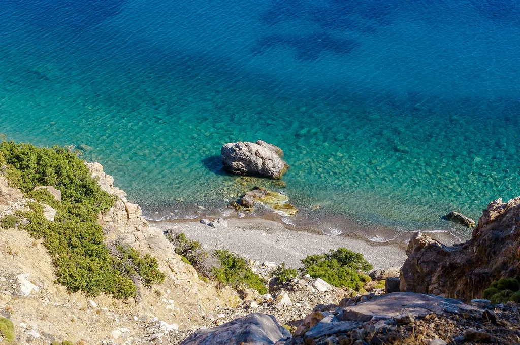 A secluded beach on Kos