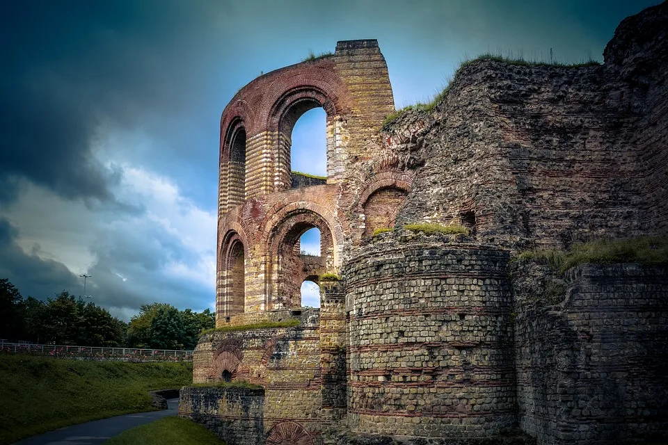 Ruins of Amphitheatre in Trier, Germany