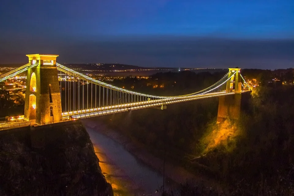 Clifton Suspension Bridge in Bristol, England