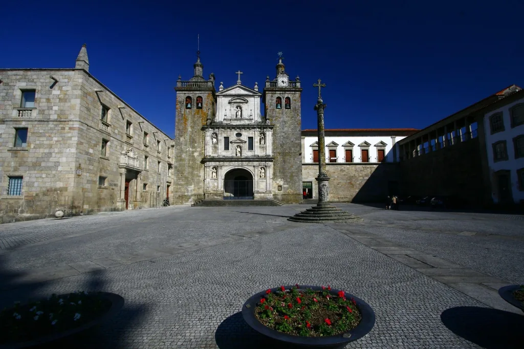 The Baroque Cathedral in Viseu, Portugal