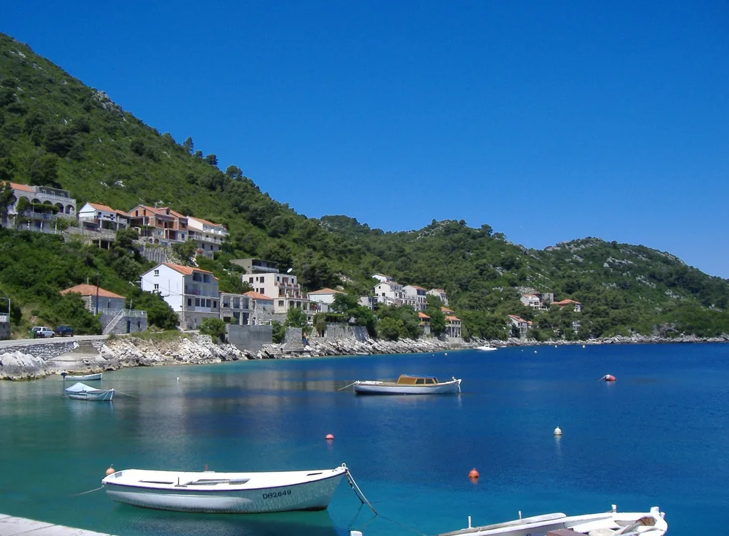 Boats at the Island of Mljet, Croatia