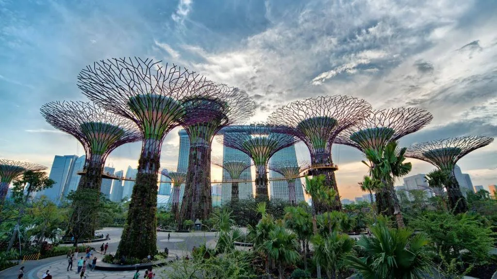Grounds of Gardens by the Bay with Exotic Trees