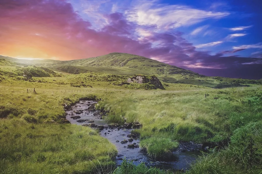 A beautiful summer evening somewhere in Ireland