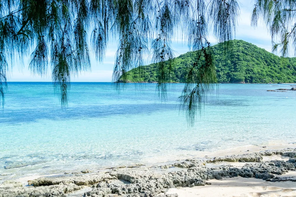 Transparent sea in Fiji