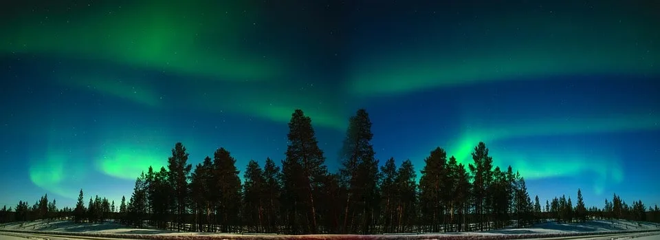 Northern lights in Sweden