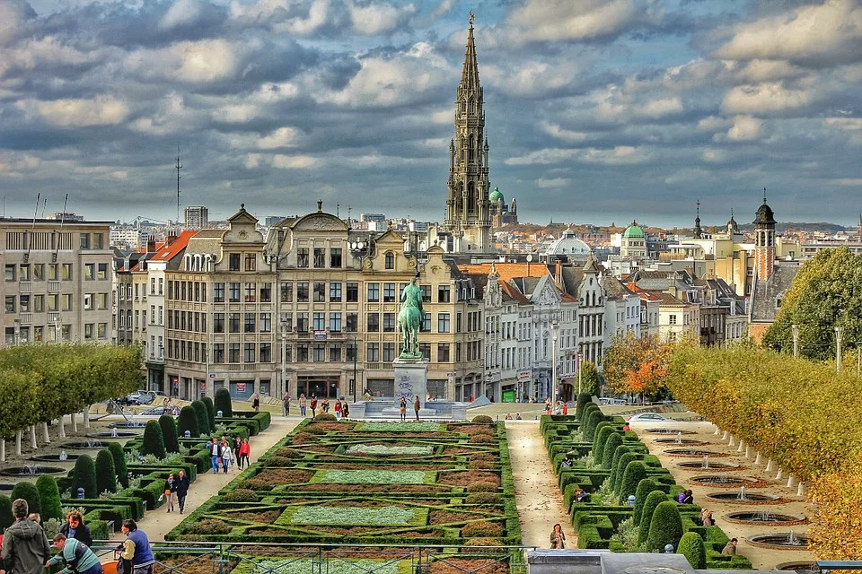 One of the squares in Brussels