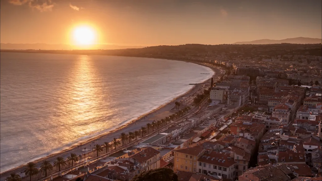 A sunset in Nice