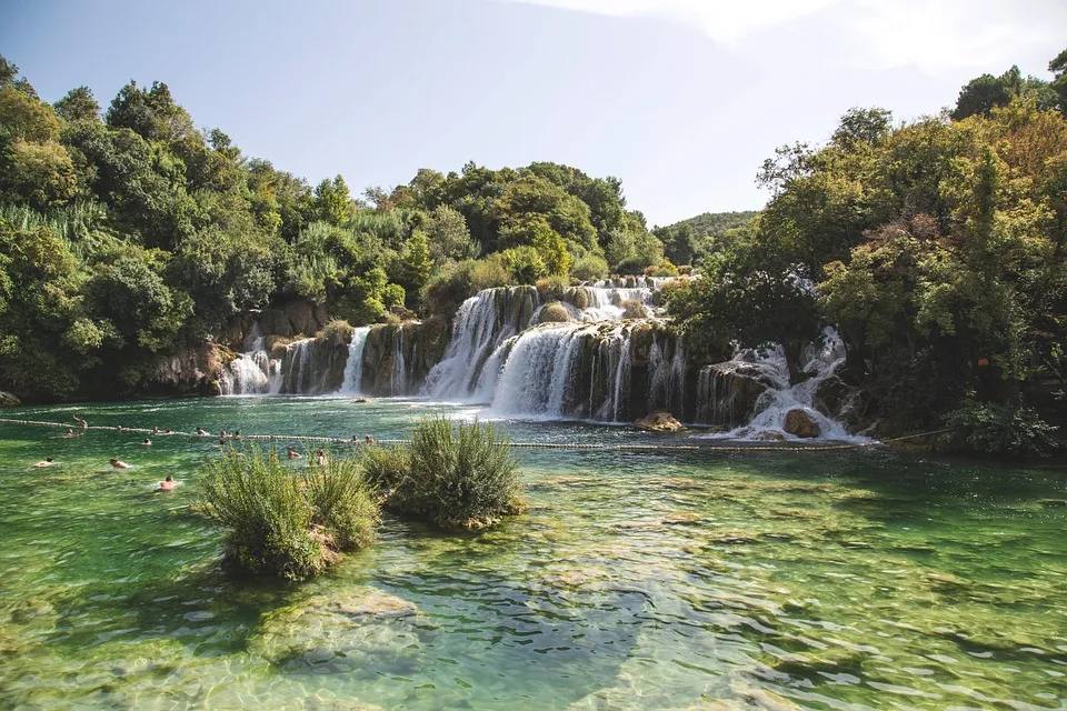 Swimming in Krka