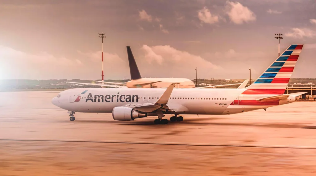 American Airlines Airplane Parked at the Airport