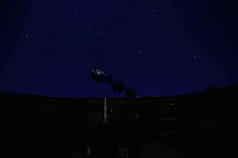 Planetarium at Von Braun at night