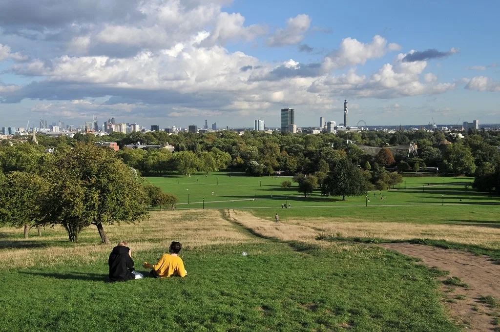 View from the top of the Primrose Hill