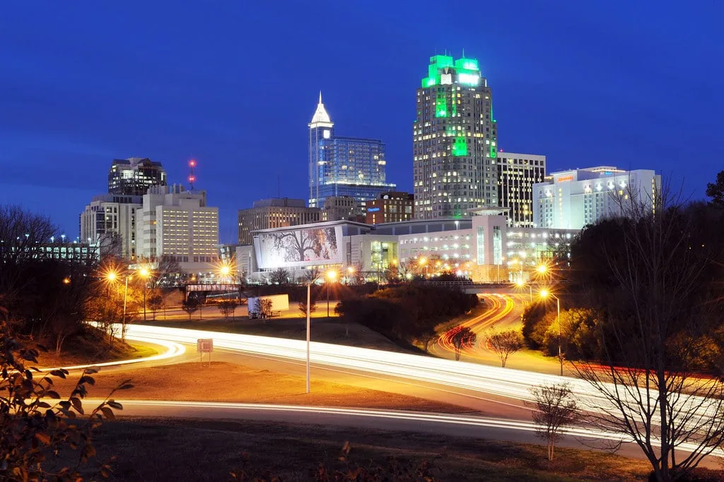 A romantic evening in Raleigh