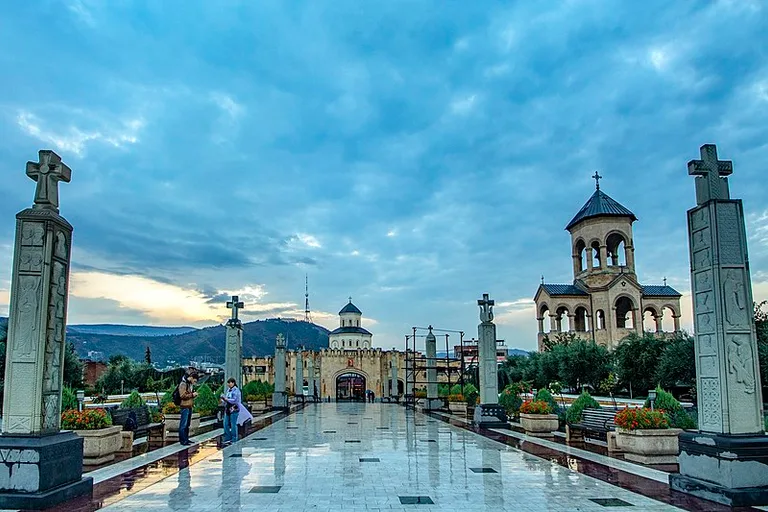Cloudy day in the capital of Georgia - Tbilisi