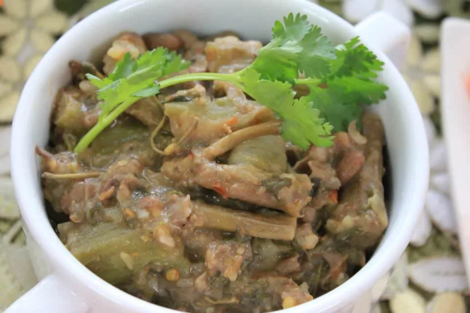 Indian meal: Bamboo shoot