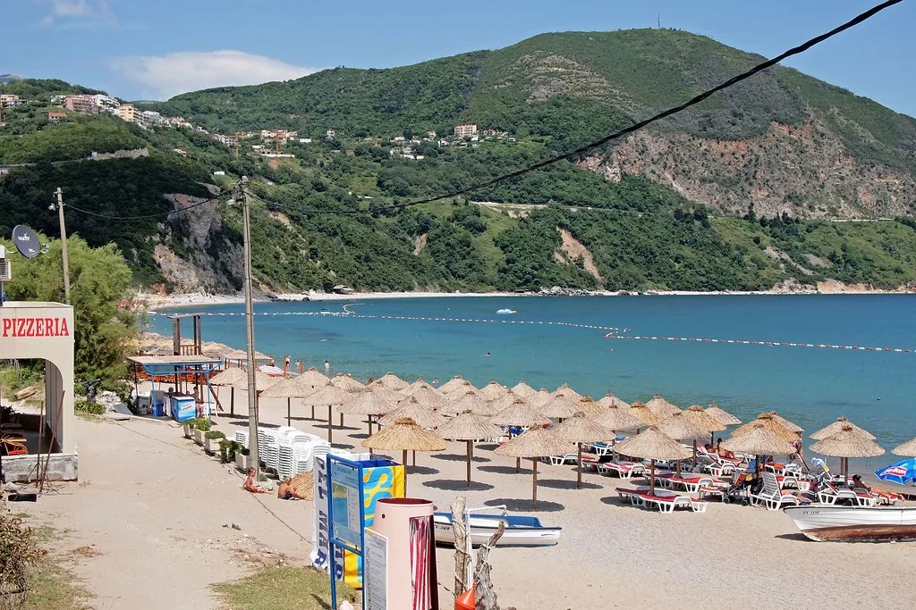 Sun Loungers at the Private Jaz Beach