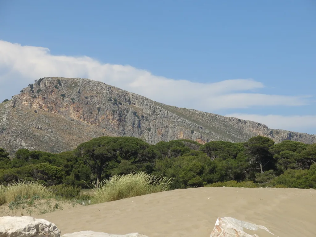 Mavra Vouna Hill at Kalogria Beach
