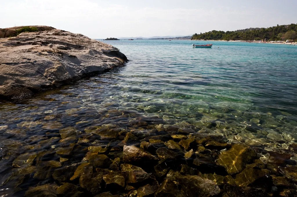 Rocky part of the Koviou Beach, Sithonia
