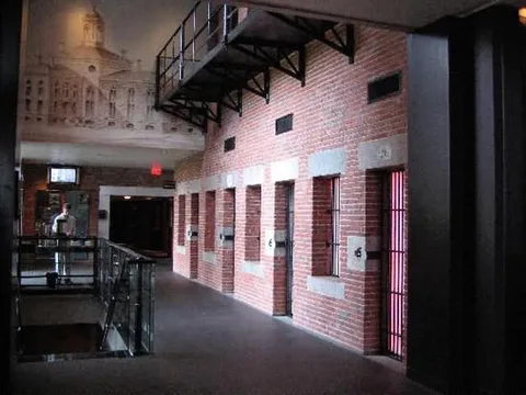 Prison hotel floor view in Boston, Massachusetts