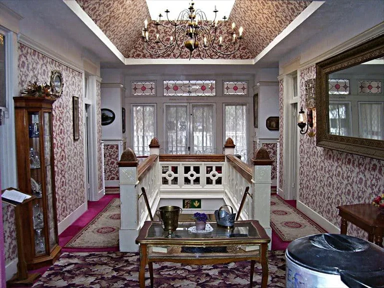 Interior of the historic Bisbee Grand Hotel in Arizona, rumored to be a haunted hotel