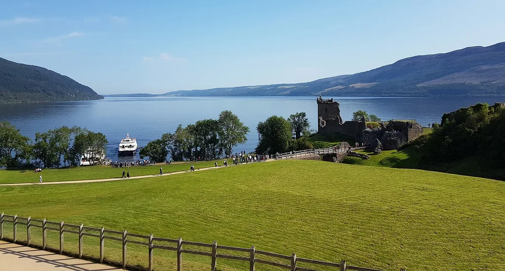 Panorama of Loch Ness in Scotland
