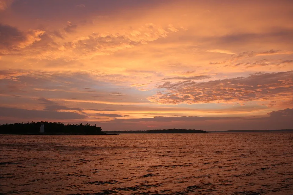 A Sunset over Lake Huron, Ontario