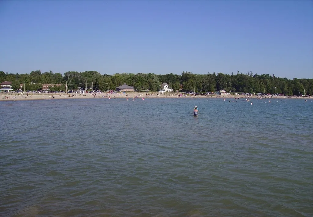 Port Elgin Beach as seen from Lake Huron